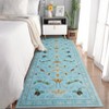 Insect Area Rug Washable Rugs, Botanical Non Slip Stain Resistant Large Carpet for Living Room Bedroom Dining Room Nursery Farmhouse Hallway Entryway - 4 of 4