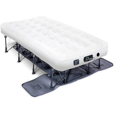 Ivation EZ-Bed 7 in. Thick Twin Size Legs Air Mattress with Inflatable Deflate Defender
