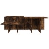 vidaXL Coffee Tables Set of 2 - Smoked Oak Engineered Wood - Stylish Living Room Furniture with Spacious Tabletops - 4 of 4