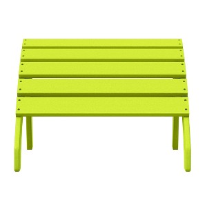 WestinTrends Dylan Outdoor Patio HDPE Adirondack Ottoman Footrest - 1 of 4