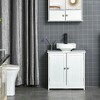 Resenkos Toilet Storage Cabinet, Bathroom Storage Cabinet,Bathroom Sink Cabinets with U-Shape Cut-Out and Adjustable Internal Shelf, White - 3 of 4