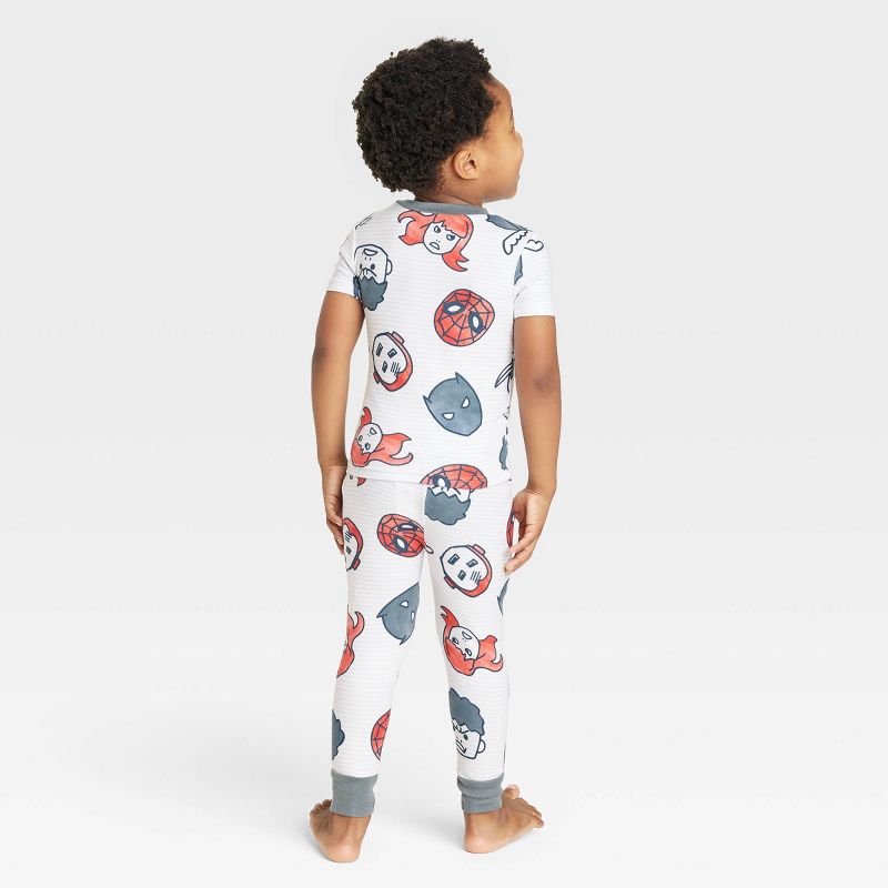 Boys' Disney Avengers 2pc Sleep Pajama Set - Gray, 2 of 4