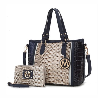 MKF Collection Lizza Croco Embossed Fashion Tote Handbag Women’s Accessories by Mia K
