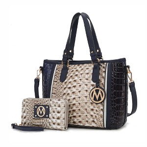 MKF Collection Lizza Croco Embossed Fashion Tote Handbag Women’s Accessories by Mia K - 1 of 4