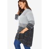 Woman Within Plus Size Ombre Shaker Cardigan - 4 of 4