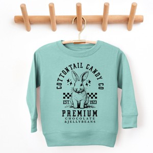 The Juniper Shop Cottontail Candy Premium Chocolate Toddler Sweatshirt - 1 of 4