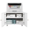 Rolling Filing Cabinets with Wheels - Two Drawer File Cabinet for Home Office,Metal Printer Stand for Copier, Computer - 3 of 4