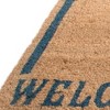 HomeRoots 18" X 30" Brown and Black Coir Swordfish Welcome Outdoor Door Mat - 4 of 4