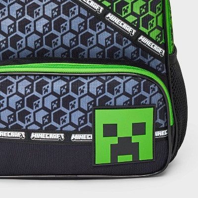Boys' Minecraft 11" Mini Backpack - Black/Green - image 4
