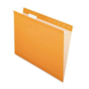 Pendaflex Reinforced Hanging Folders 1/5 Tab Letter Orange 25/Box 415215ORA