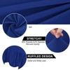 PiccoCasa Ruffled Skirt Universal Removable Washable Dining Chair Slipcover - 4 of 4