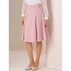 INSPIRE CHIC Women's High Waist Button Decor Vintage Pleated Flared Midi Skirt - 2 of 4