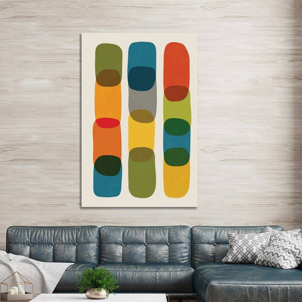 Photos - Other Decoration iCanvas 48"x32" Colorful Mid-Century Modern Bold I by EmcDesignLab Canvas Print Wall Art