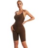 DOMETOUR Sport Sleeveless Slim Fit Jumpsuits for Women Tummy Control - 3 of 4
