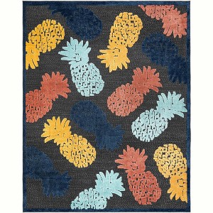 Unique Loom    Belize Outdoor Turneffe Area Rug - 1 of 4