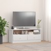 vidaXL ALTA TV Stand with Drawers White 39.4"x13.8"x16.1" Solid Wood Pine - 2 of 4