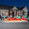 Gemmy Animated Airblown Inflatable Mickey Mouse and Friends Sleigh Scene, 6 ft Tall - 2 of 3