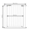 hauck Open N Stop KD Pressure Fit Pet & Baby Safety Gate for Doorway, Stairway, or Hallway, White - 2 of 4