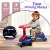 HTUTWOO Kids RideWiggle Car Retractable, Shock absorbing PU Wheels For Effective Floor Protection, Provide a speed of 3.11MPH for Kids aged 3+ - 2 of 4