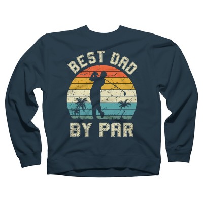 Adult Design By Humans Best Dad By Par Tropical Golf By  Sweatshirt