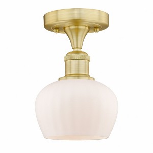 Fenton - 1 Light Semi-Flush Mount In Industrial Style-8.25 Inches Tall and 6.5 Inches Wide - 1 of 1