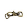 Dritz 12ct Swivel Hooks & D-Rings Antique Brass: Metal Sewing Fasteners, Hook & Loop Tape, Gold Color, 4.8" Length - 3 of 4