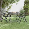 vidaXL Patio Table Expanded Metal Mesh - 23.6" x 23.6" x 28.3" - 2 of 4