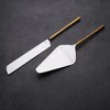 Inox Artisans Camellia Cake Server 2 Pc. Set - 4 of 4