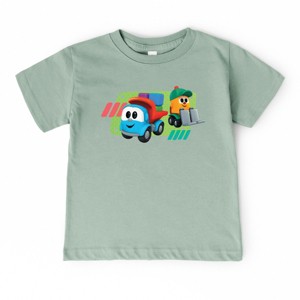 Leo the Truck Leo and Lifty Green - Toddler Short Sleeve Graphic T-Shirt - 1 of 3