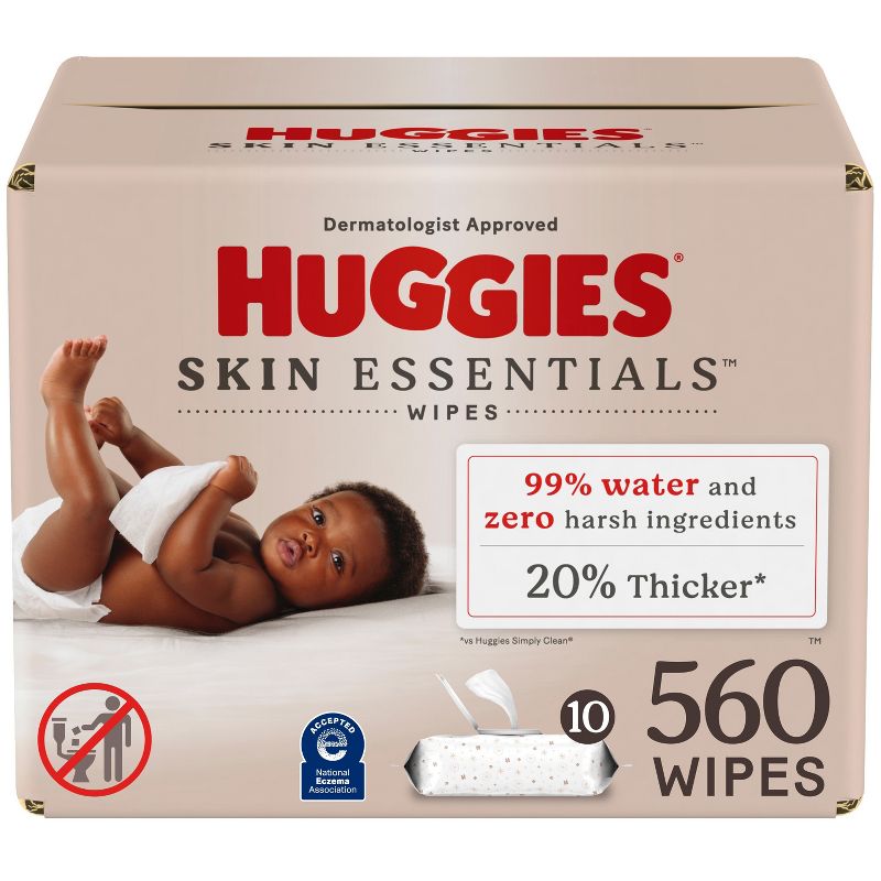 Huggies Skin Essentials Baby Wipes, 1 of 9