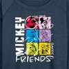 Women's - Disney - Streetwear Group Shot Lightweight French Terry Wide Neck Long Sleeve Shirt - 2 of 4