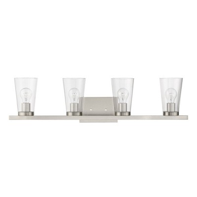 Livex Lighting Cityview 4 - Light Vanity in  Brushed Nickel