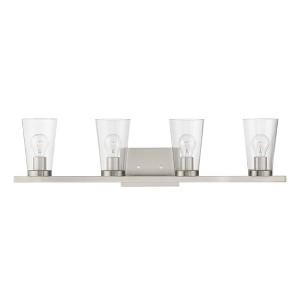 Livex Lighting Cityview 4 - Light Vanity in  Brushed Nickel - 1 of 4