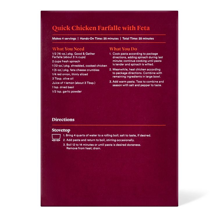 Farfalle - 16oz - Good &#38; Gather&#8482;, 3 of 5