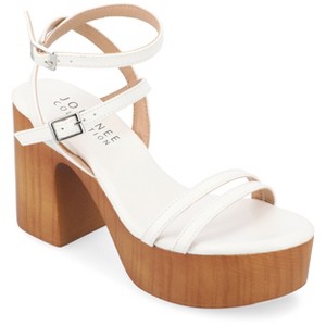 Journee Collection Womens Emerynn Platform Clog Multi Strap Sandals - 1 of 4