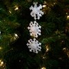Kurt S. Adler 9" Winter Light White Glitter Snowflakes Pendant Christmas Ornament - White - 2 of 2