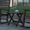 Emma and Oliver Portable Folding HDPE Adirondack Side Table for Indoor/Outdoor Use - 2 of 4