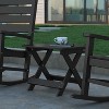 Emma and Oliver Portable Folding HDPE Adirondack Side Table for Indoor/Outdoor Use - image 2 of 4