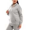 Derek Heart Oversized Zip-up Hoodie with Drop Shoulder and Kangaroo Pocket, Boyfriend Fit - 2 of 3