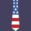 Design By Humans July 4th Patriotic American Flag Tie By FreshDressedTees Racerback Tank Top - 2 of 2