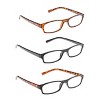 Icu Eyewear Oval Plastic Reading Glasses +3.00 - 3pk : Target