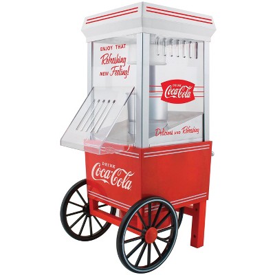 Nostalgia OFP501COKE Coca-Cola 12-Cup Hot Air Popcorn Maker
