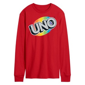 Men's - UNO - UNO Rainbow Long Sleeve Graphic T-Shirt - 1 of 2