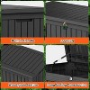 BI&SEA 180 Gallon Waterproof Deck Box-148A,Lockable Resin Storage Box for Patio Furniture Cushions Garden Tools and Outdoor Delivery Storage - 4 of 4