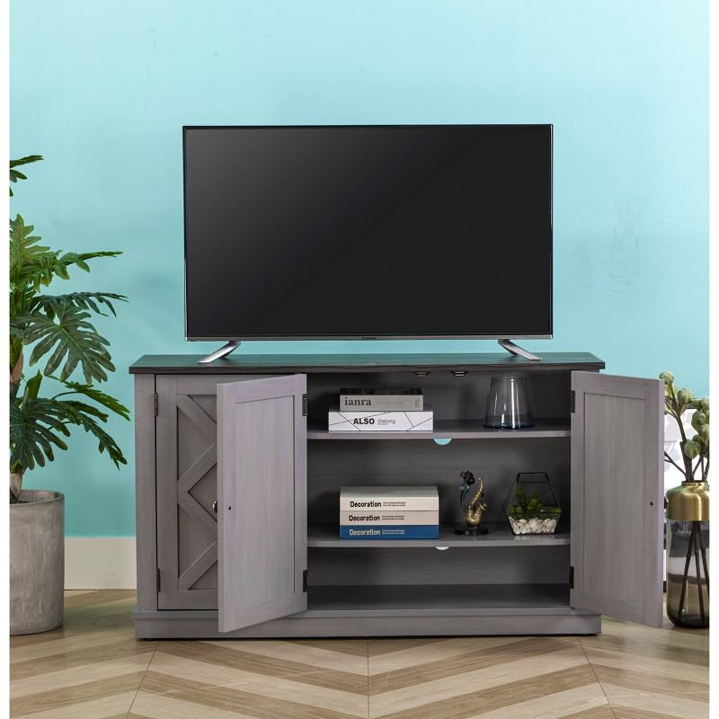 48&#34; TV Stand for TVs up to 55&#34; Gray - Home Essentials, 5 of 13