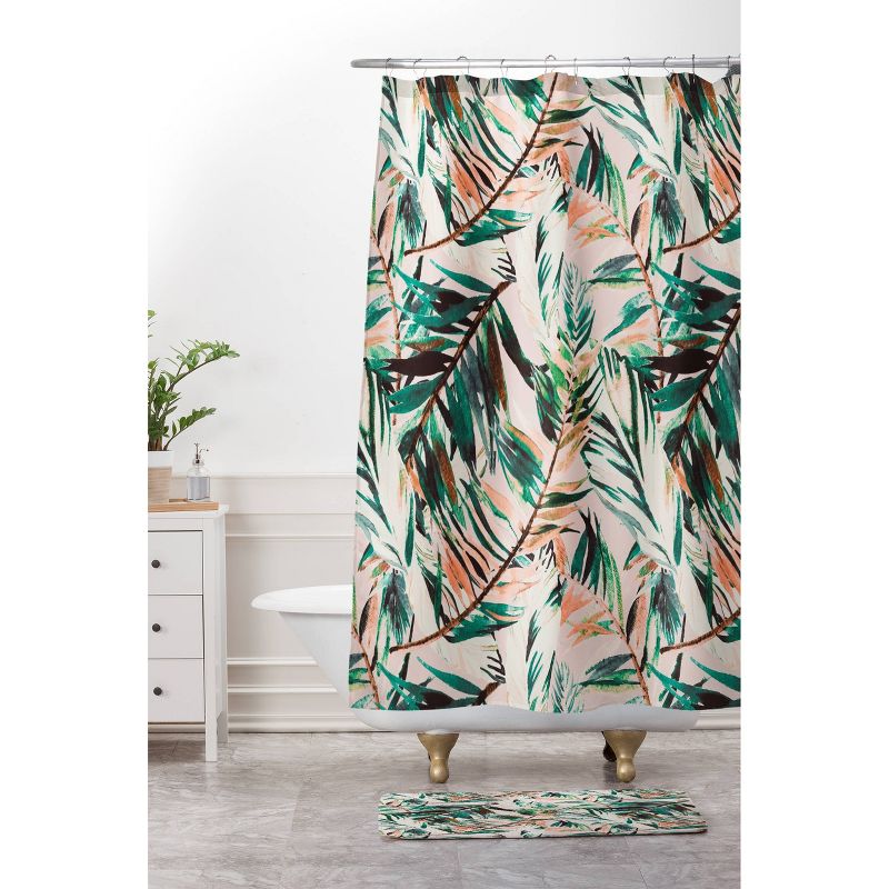 Marta Barragan Camarasa Tropical Leaf Desert Shower Curtain Green - Deny Designs, 4 of 7