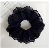 Kitcheniva Large Embroidered Lace Scrunchie 1 Pcs, Black - 2 of 4