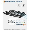 Roof Rack Cargo Carrier, 51''x36'' 200LBS Capacity – Electroplated Steel Roof Basket with Wind Fairing for SUV/Jeep/BMW - 4 of 4