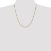 Black Bow Jewelry 1.75mm, 14k Yellow Gold Solid Diamond Cut Rope Chain Necklace - 2 of 4