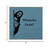 Slickblue Rustic Jesus Quote Wall Sign 7x7 – Solid Wood Plaque for Shelf or Hanging, Funny Faith Decor, Color Options - 3 of 3